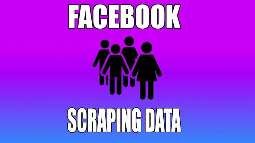 how to scrape facebook user data